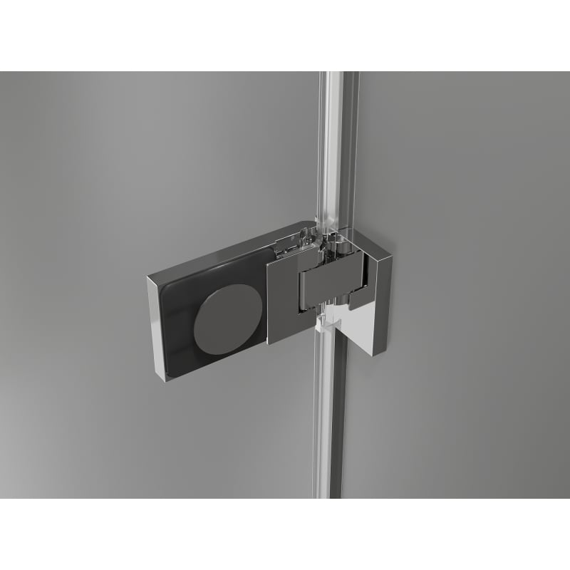 Mexen Lunar-F L sulankstomos dušo durys dešinės 140 cm, skaidrios, chromas - 836SL-140-050-01-00-P