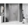 Mexen Lunar L kairiosios pusės dušo durys, 120 cm, skaidrios, chromuotos - 834SL-120-050-01-00-L