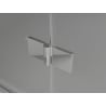 Mexen Lunar atveriamos dušo durys kairė 135 cm, skaidrus, chromas - 834S-135-050-01-00-L