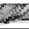 Mexen Lunar-B ištraukiamos dušo durys dešinės 125 cm, skaidrios, juodos - 832S-125-050-70-00-P