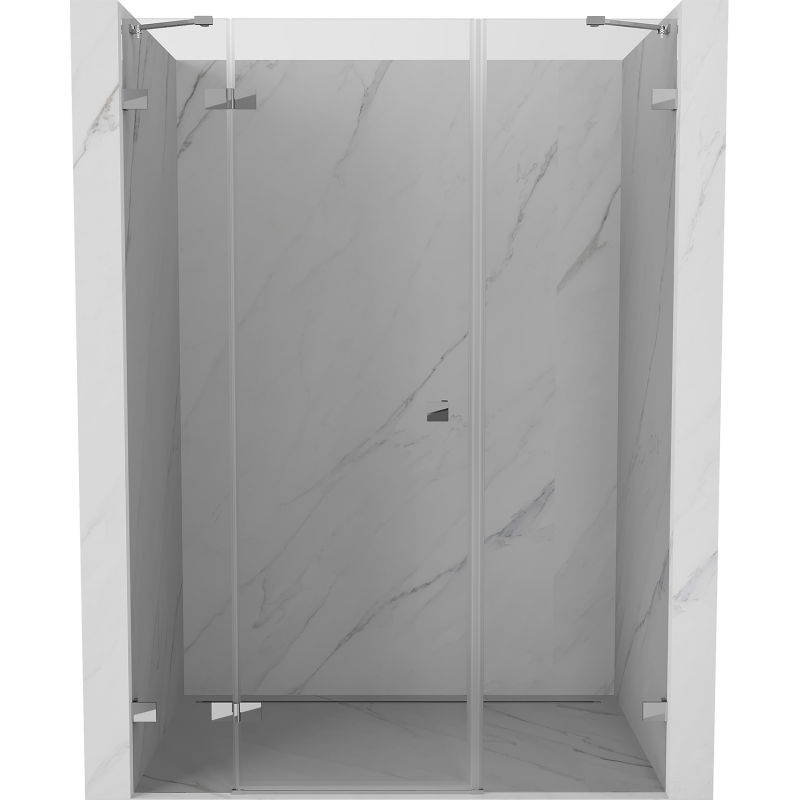 Mexen Lunar dušo durys atveriamos kairės 155 cm, permatomos, chromas - 834S-155-050-01-00-L
