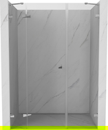 Mexen Lunar dušo durys atveriamos kairės 155 cm, permatomos, chromas - 834S-155-050-01-00-L