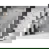 Mexen Lunar dušo durys varstomos kairiosios 150 cm, permatomos, baltos - 834S-150-050-20-00-L