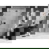 Mexen Lunar-B dešinės pusės dušo durys 110 cm, skaidrios, gun metal - 832S-110-050-95-00-P