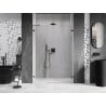 Mexen Lunar-B dešinės pusės dušo durys 110 cm, skaidrios, gun metal - 832S-110-050-95-00-P