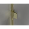 Mexen Lunar kairenamos dušo durys kairės 120 cm, skaidrios, auksinės - 834S-120-050-50-00-L