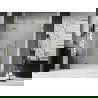 Mexen Lunar kairiosios pusės dušo durys 130 cm, permatomos, auksinės - 834S-130-050-50-00-L