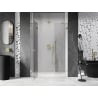 Mexen Lunar dušo durys, atveriamos kairės 145 cm, skaidrios, auksinės - 834S-145-050-50-00-L