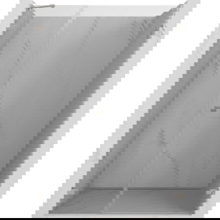 Mexen Lunar-B dešinės pusės varstomos dušo durys 115 cm, skaidrios, šlifuotas nikelis - 832S-115-050-97-00-P