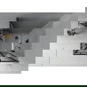 Mexen Rio kvadratinė dušo kabina 90 x 90 cm, Grafito, Juoda + dušo padėklas Flat, Balta - 860-090-090-70-40-4010B