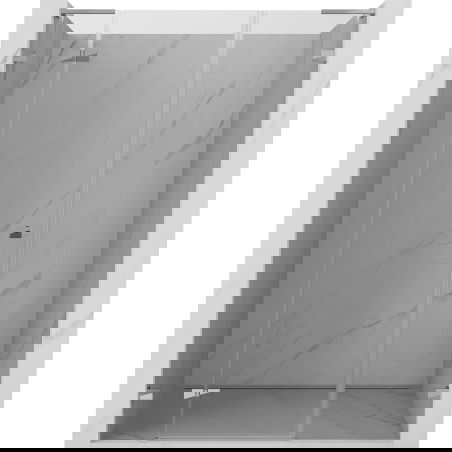 Mexen Lunar L dušo durys, atveriamos kairės pusės, 140 cm, skaidrios, chromas - 834SL-140-050-01-00-L