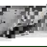 Mexen Lunar-F L sulankstomos dešinės dušo durys 115 cm, skaidrios, gun metal - 836SL-115-050-95-00-P