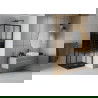 Mexen Rio kvadratinė dušo kabina 80 x 80 cm, Dirželiai, Juoda + dušo padėklas Flat, Juoda - 860-080-080-70-20-4070B