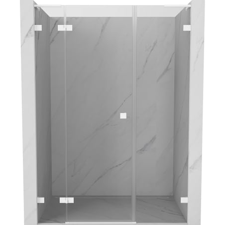 Mexen Lunar L dušo durys, atveriamos kairės pusės 155 cm, skaidrios, baltos - 834SL-155-050-20-00-L
