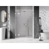 Mexen Lunar L dušo durys, atveriamos kairės pusės 155 cm, skaidrios, baltos - 834SL-155-050-20-00-L