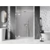 Mexen Lunar L dušo durys, atveriamos kairės pusės 155 cm, skaidrios, baltos - 834SL-155-050-20-00-L