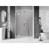 Mexen Lunar L kairiosios pusės atveriamos dušo durys 160 cm, skaidrios, baltos - 834SL-160-050-20-00-L