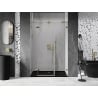 Mexen Lunar L kairiosios pusės dušo durys, 120 cm, permatomos, auksinės - 834SL-120-050-50-00-L
