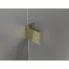 Mexen Lunar L kairiosios pusės dušo durys, 120 cm, permatomos, auksinės - 834SL-120-050-50-00-L