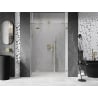 Mexen Lunar kairinės pusės dušo durys, 140 cm, skaidrios, šlifuotas auksas - 834S-140-050-55-00-L