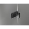 Mexen Lunar dušo durys, kairinės pusės 160 cm, skaidrios, šlifuotas ginklo pilkas - 834S-160-050-66-00-L