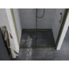 Mexen Apia stumdomos dušo durys 120 cm, Skaidrus, Auksinė - 845-120-000-50-00