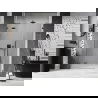 Mexen Lunar dušų durys, varstomos, kairės, 130 cm, permatomos, gunmetal - 834S-130-050-95-00-L
