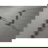 Mexen Lunar kairiosios pusės atveriamos dušo durys 150 cm, skaidrios, tamsaus metalo spalvos - 834S-150-050-95-00-L