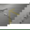 Mexen Lunar L kairė dušo durys 125 cm, permatomos, matinės auksinės - 834SL-125-050-55-00-L