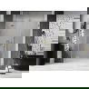 Mexen Lunar L dušo durys, atveriamos kairiosios, 130 cm, skaidrios, auksinės matinės - 834SL-130-050-55-00-L