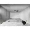 Mexen Lunar L dušo durys, atveriamos kairiosios, 130 cm, skaidrios, auksinės matinės - 834SL-130-050-55-00-L