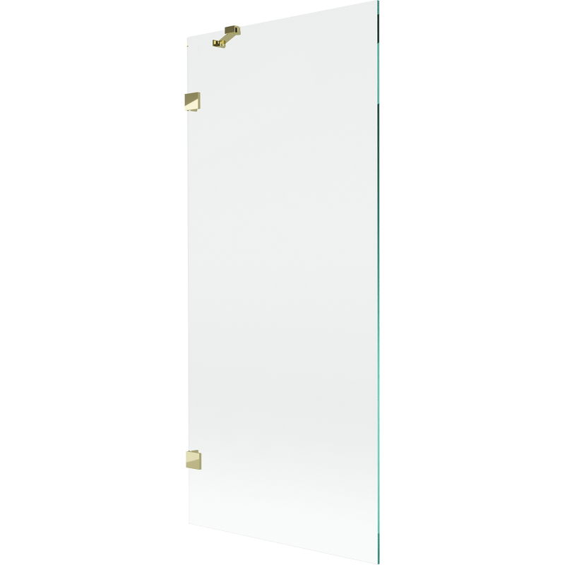 Mexen Lunar vonios ekrano vienasparnis 80 x 150 cm, permatomas, auksinis - 897-080-000-50-00