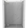 Mexen Lunar dušo durys atidaromos kairiosios 150 cm, skaidrios, šlifuotas nikelis - 834S-150-050-97-00-L