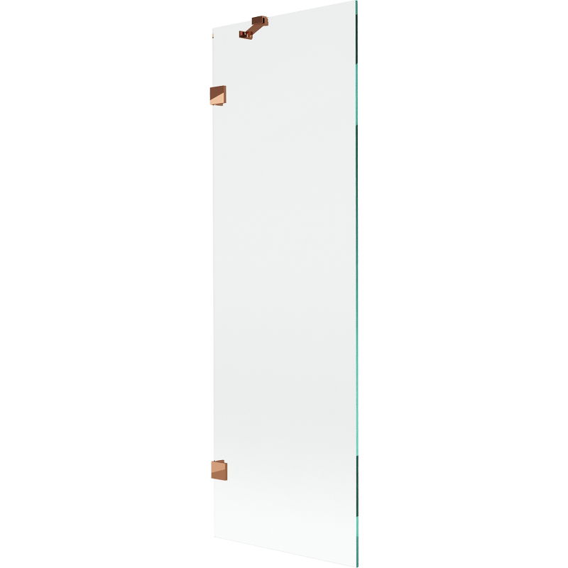 Mexen Lunar vonios pertvara, vienos dalies, 60 x 150 cm, permatoma, rožinis auksas - 897-060-000-60-00