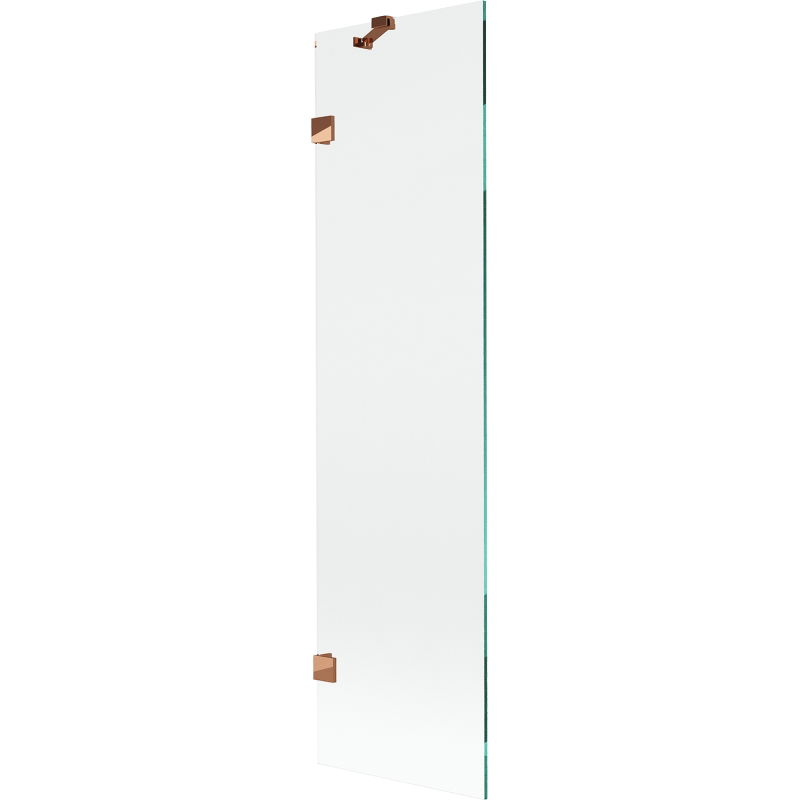 Mexen Lunar vonios kambario širma, 1 sparno 50 x 150 cm, skaidrus, rožinis auksas - 897-050-000-60-00