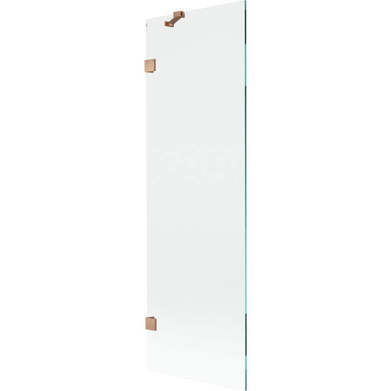 Mexen Lunar vonios ekrano pertvara, 1-segmentinė, 60 x 150 cm, skaidri, šlifuota vario spalva - 897-060-000-65-00