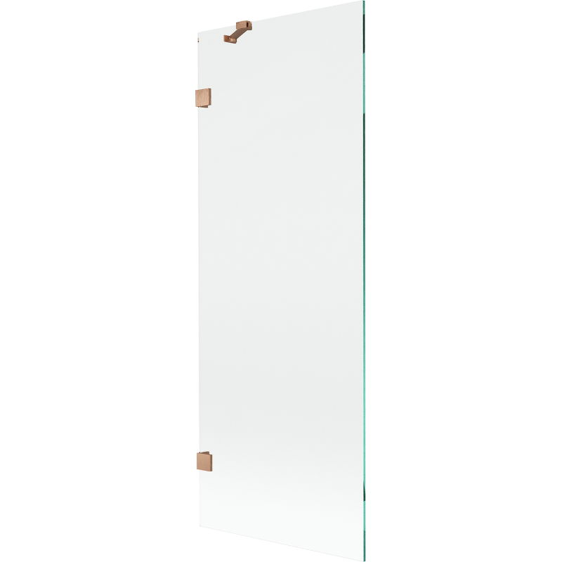 Mexen Lunar vonios ekranas vienasparnis 70 x 150 cm, skaidrus, šepečiuota vario spalva - 897-070-000-65-00