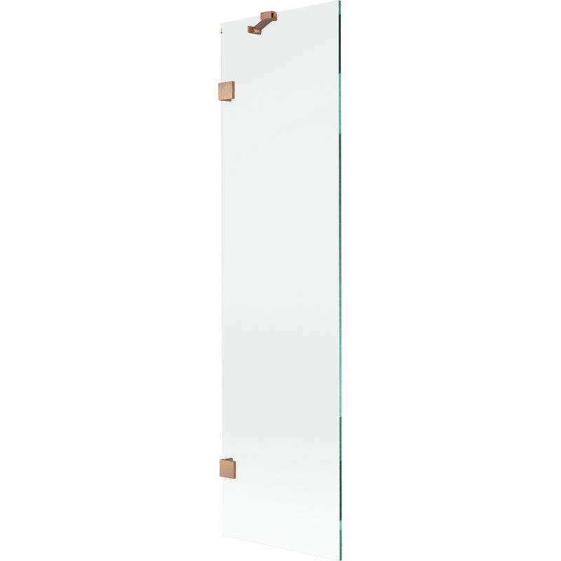 Mexen Lunar vonios ekranas 1-duris 50 x 150 cm, permatomas, šlifuotas varis - 897-050-000-65-00