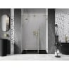 Mexen Lunar L dušo durys kairinės, 140 cm, skaidrus, matinės auksinės - 834SL-140-050-55-00-L
