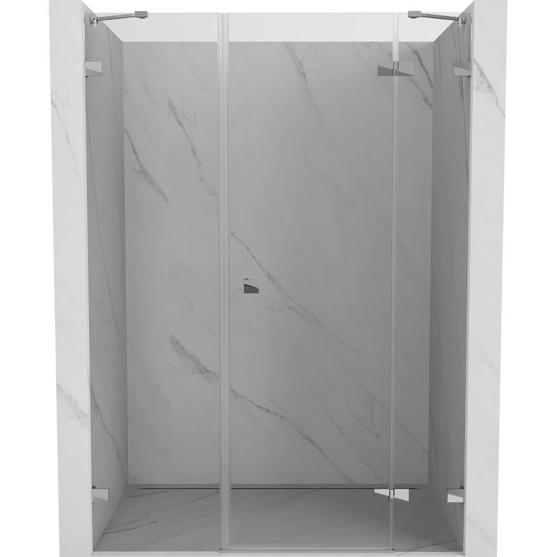 Mexen Lunar dušo durys, dešinės, 160 cm, skaidrus, chromas - 834S-160-050-01-00-P