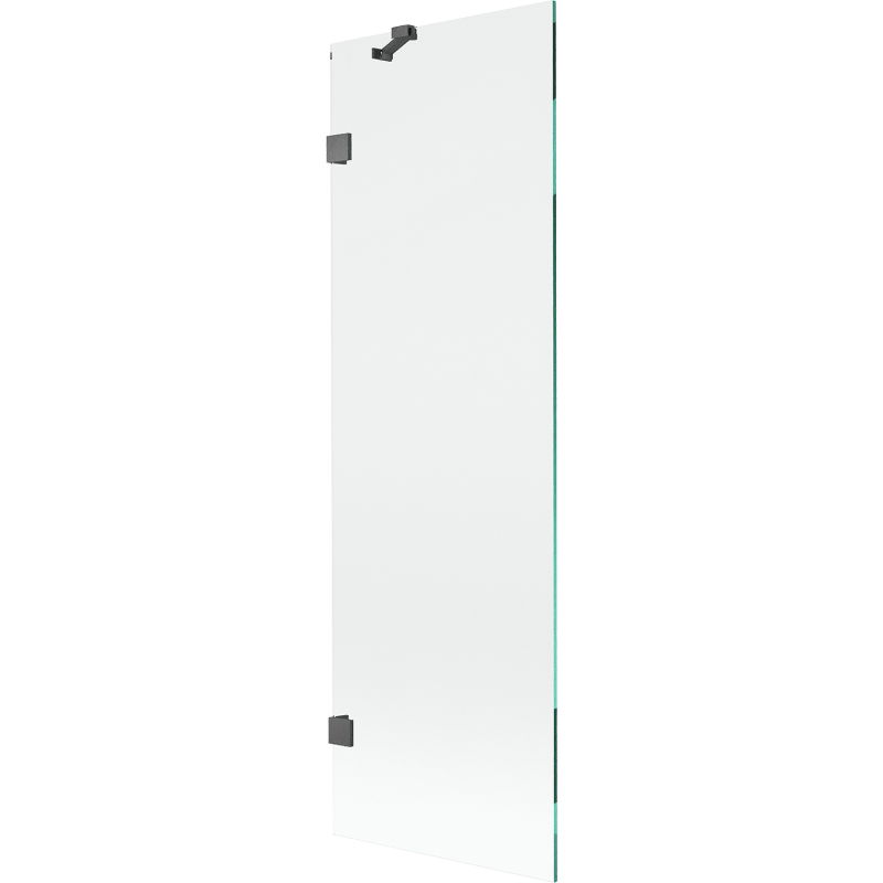 Mexen Lunar vonios ekranas 1-varčios 60 x 150 cm, permatomas, šepetys su pistoletu pilka - 897-060-000-66-00