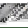 Mexen Lunar dešinės pusės dušo durys 135 cm, skaidrios, baltos - 834S-135-050-20-00-P