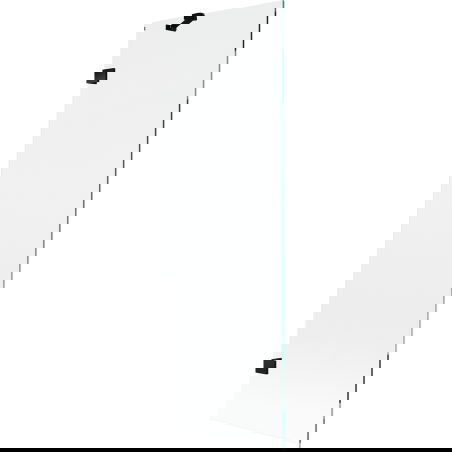 Mexen Lunar vonios dušo užuolaida, 1-durys, 60 x 150 cm, skaidrus, juodas - 897-060-000-70-00