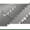 Mexen Lunar dešiminės dušo durys 150 cm, skaidrios, baltos - 834S-150-050-20-00-P