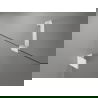 Mexen Lunar dešiminės dušo durys 150 cm, skaidrios, baltos - 834S-150-050-20-00-P