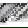 Mexen Lunar dešiminės dušo durys 150 cm, skaidrios, baltos - 834S-150-050-20-00-P