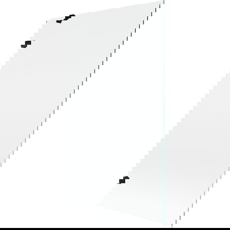 Mexen Lunar vonios ekranas su 1 varčia 100 x 150 cm, skaidrus, juodas - 897-100-000-70-00