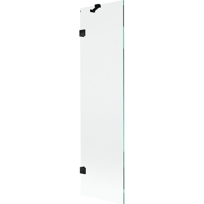 Mexen Lunar vienos dalies vonios širma 50 x 150 cm, skaidri, juoda - 897-050-000-70-00