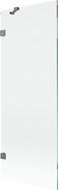 Mexen Lunar vonios ekranas 1-durų 70 x 150 cm, permatomas, ginklų metalas - 897-070-000-95-00