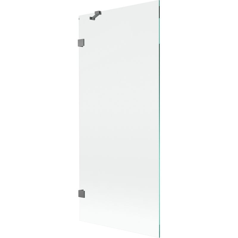 Mexen Lunar vonios pertvara su vienu sparnu 80 x 150 cm, skaidri, ginklo metalas - 897-080-000-95-00